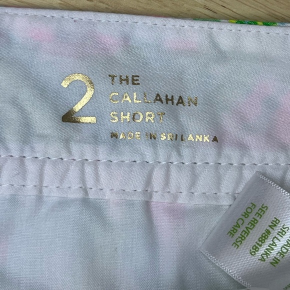 Lilly Pulitzer Callahan Shorts Size 2 – Pink Floral Tropical Print - Picture 8 of 12